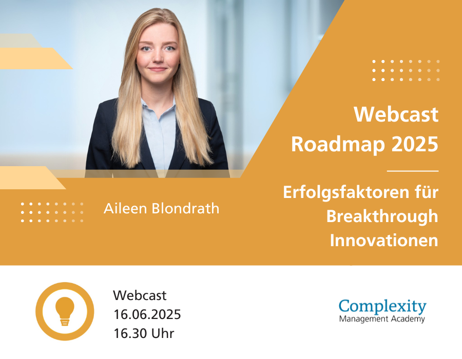 Webcast: "Erfolgsfaktoren für Breakthrough Innovationen"!