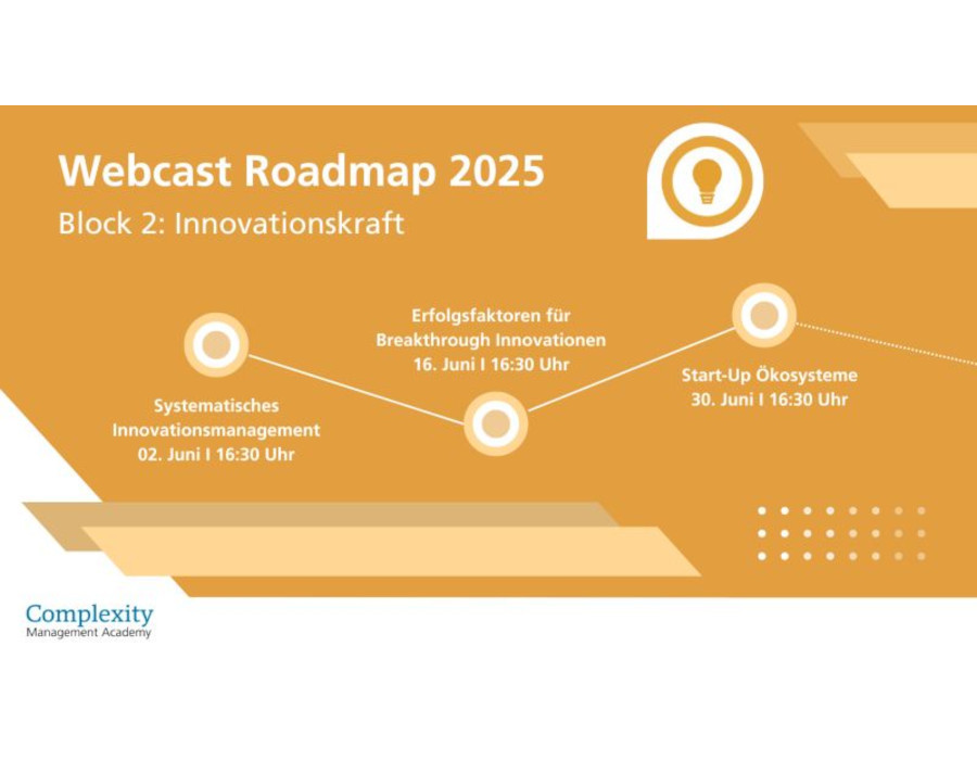 Innovationskraft im Fokus - Block 2 der Webcast Roadmap 2025 ist gestartet!