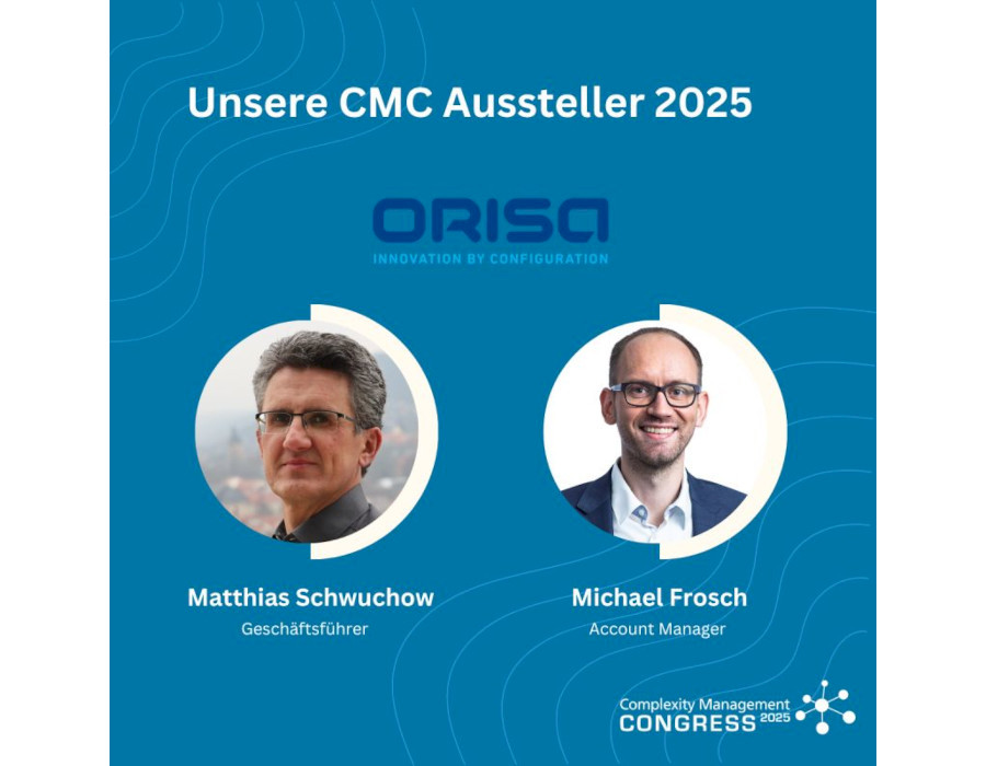 ORISA Software wird Aussteller beim Complexity Management Congress 2025!