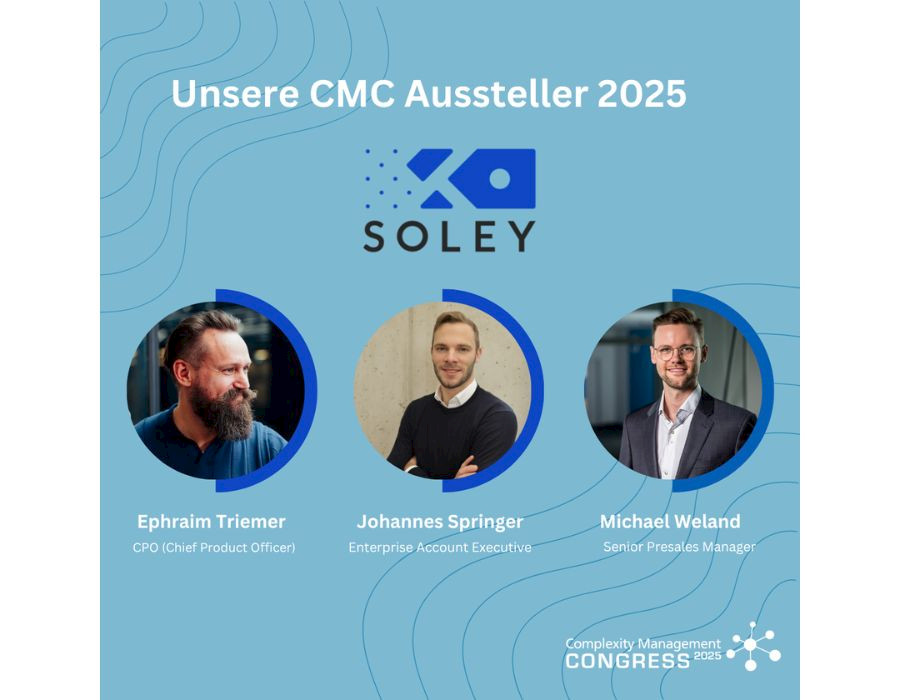 Treffen Sie Soley auf dem Complexity Management Congress 2025!